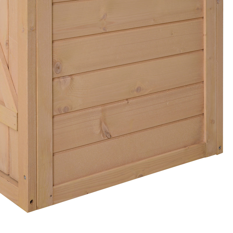 Casetta Box da Giardino in Legno di Abete 75x56x115 cm 