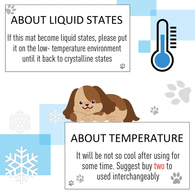 Tappetino Refrigerante per Cani 90x45 cm con Sistema Auto-Raffreddamento  Blu