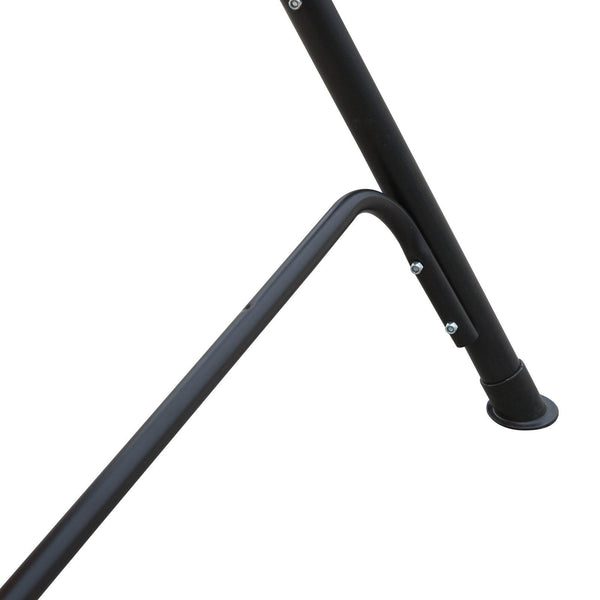 sconto Gartenschaukel 2-Sitzer für den Garten mit Tisch in Schwarz und Beige