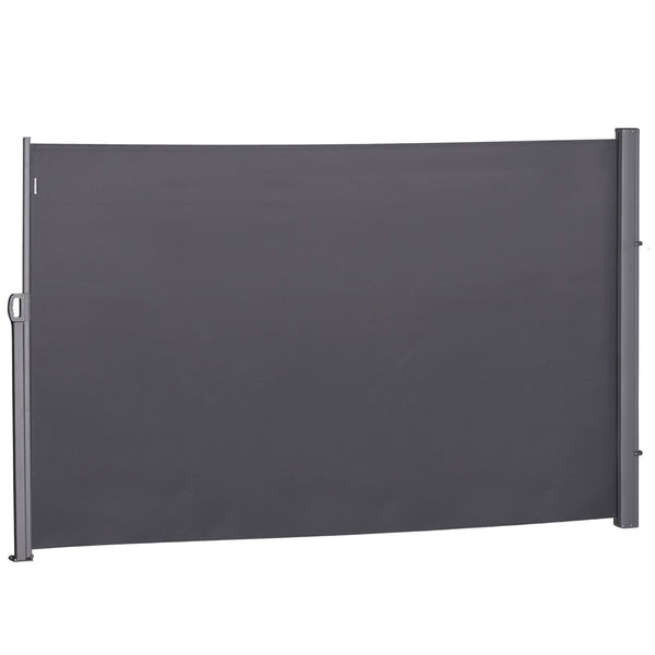 acquista Seitliche Sichtschutzmarkise für den Garten 3x1,60m in Aluminium und grauem Stoff