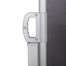 Tenda Laterale Frangivista da Giardino 3x1,60m in Alluminio e Tessuto  Grigio