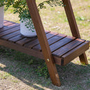 Portapiante Fioriera 3 Livelli 86x28x100 cm Piramide in Legno di Abete Rosso 