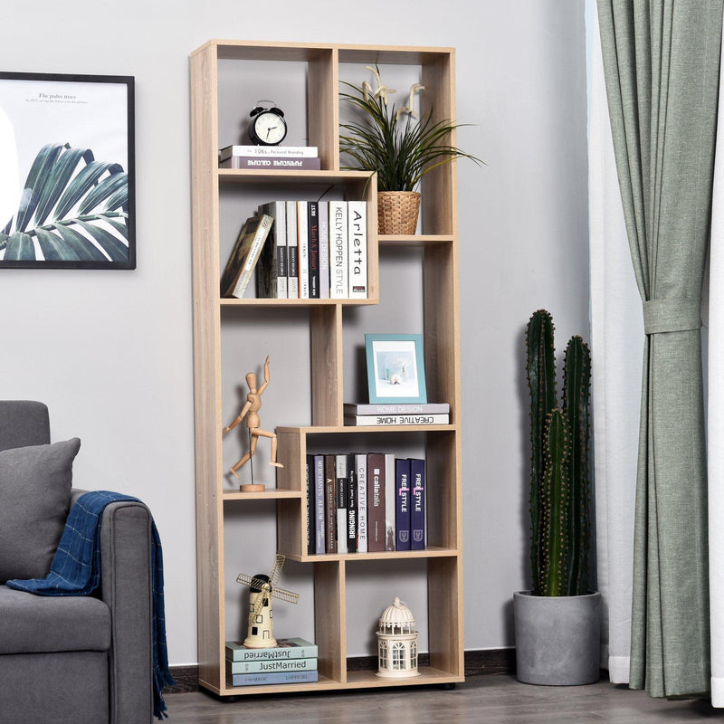 Libreria 8 Ripiani 70x24x178 cm in Legno  Marrone