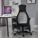 Sedia da Ufficio Operativa Ergonomica in Tessuto  Nero e Bianco