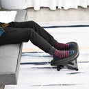 Poggiapiedi da Ufficio Altezza Regolabile 10-16,5 cm  Nero