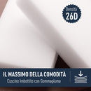 Pouf Poggiapiedi Ø36x42 cm in Velluto  Blu e Oro