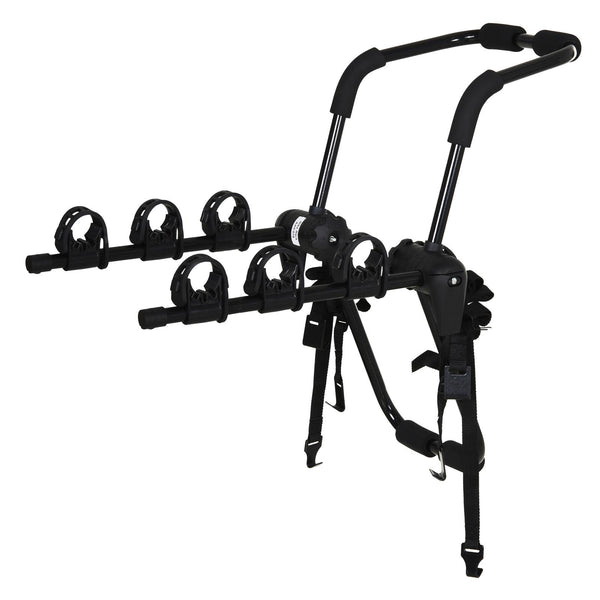 Auto-Fahrradträger hinten aus Stahl für den Transport von max. 3 Fahrrädern schwarz prezzo