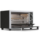 Fornetto Elettrico Ventilato 32 L 1500 W 52,8x38x35 cm con Controllo Temperatura Girarrosto e Timer Nero      