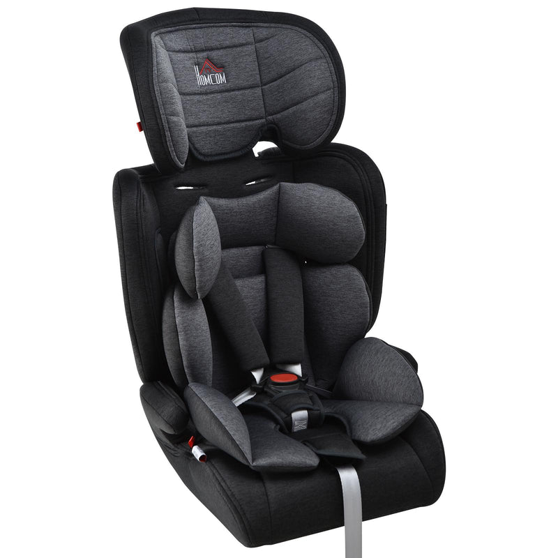 Seggiolino Auto per Bambini Gruppo 1/2/3 0-36Kg   Nero e Grigio