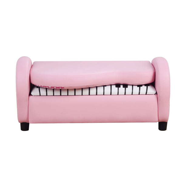 Sofa Sofa für Kinder 2 Sitze Musikalische Fantasie 75x38x50 cm Rosa sconto