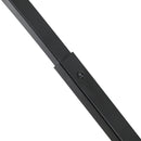 Lampada da Terra ad Arco in Metallo con Paralume in Tessuto   Nera