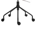 Sedia da Ufficio Operativa in Tessuto e Metallo   Rossa e Nera