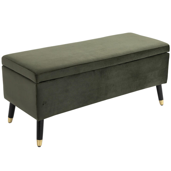 Mehrzweck-Aufbewahrungskiste aus grünem Stoff sconto