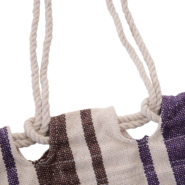 sconto Cotton Garden Hängematte 2,1x1,5m Lila und Schwarz