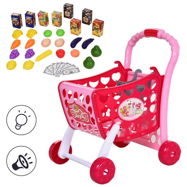 Spielzeug-Einkaufswagen für Kinder 41,5x33,5x48,5 cm Rosa prezzo