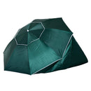 Ombrellone Tenda da Mare Ø2,1 m Palo Ø25 mm in Metallo Verde Scuro