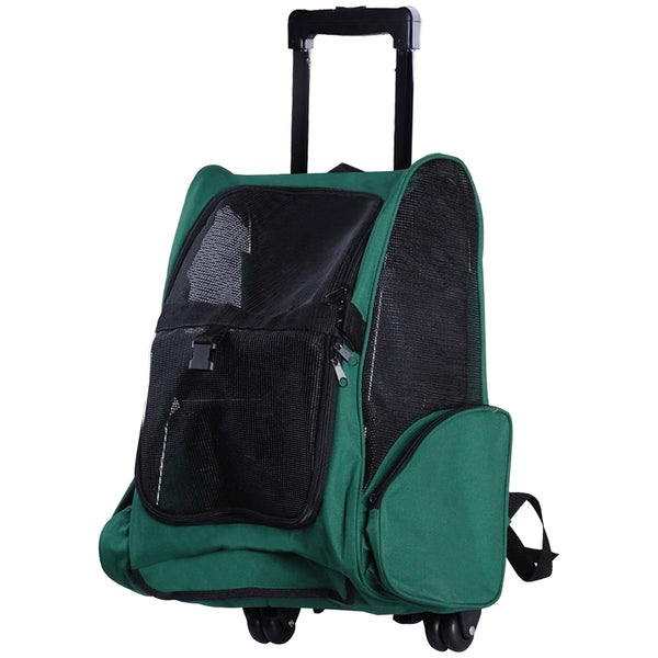 acquista Trolley-Rucksack 2 in 1 für kleine Haustiere 36x30x49 cm Grün