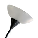 Lampada da Terra con 2 Paralumi E27 E14 in Acciaio   Argento