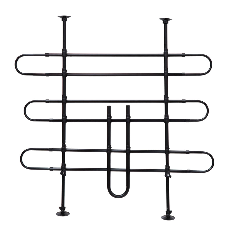 Griglia Divisoria Pieghevole per Trasporto Cani per Auto   Nero