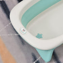 Vaschetta Bagnetto per Neonati Antiscivolo Pieghevole con Scarico   Verde