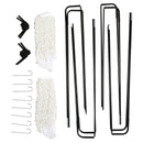 Porta da Calcio Portatile con Rete 186x90x89 cm  Bianca