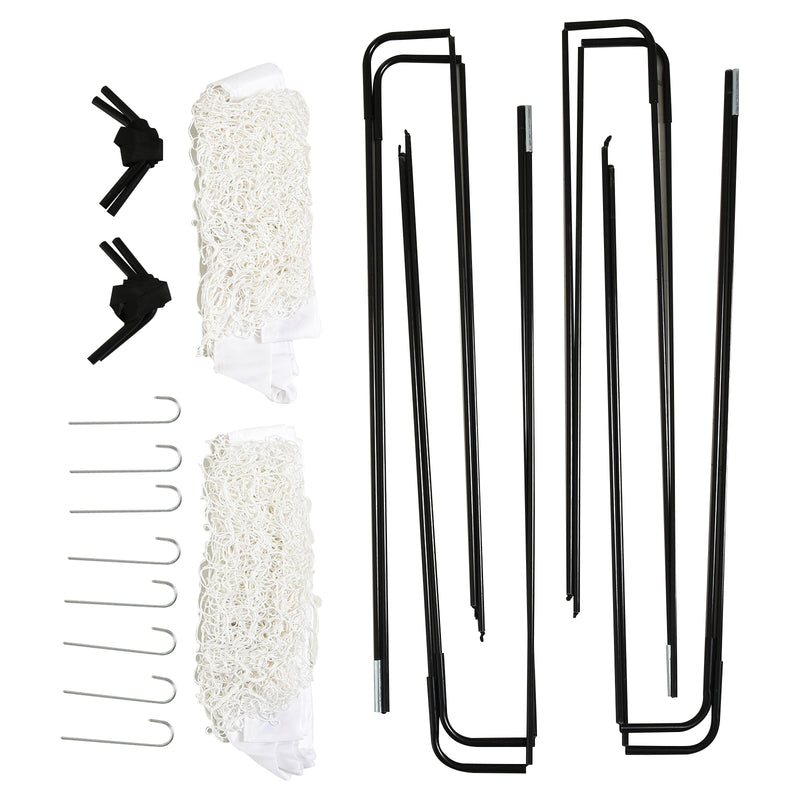 Porta da Calcio Portatile con Rete 186x90x89 cm  Bianca