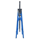 Set 2 Cavalletti da Lavoro Pieghevoli Telescopici Altezza Regolabile in Tubi d'Acciaio   Blu