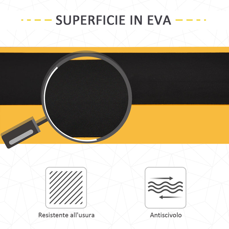 Set 2 Cavalletti da Lavoro Pieghevoli max 250Kg in Acciaio 99,5x50x76 cm  Neri e Gialli