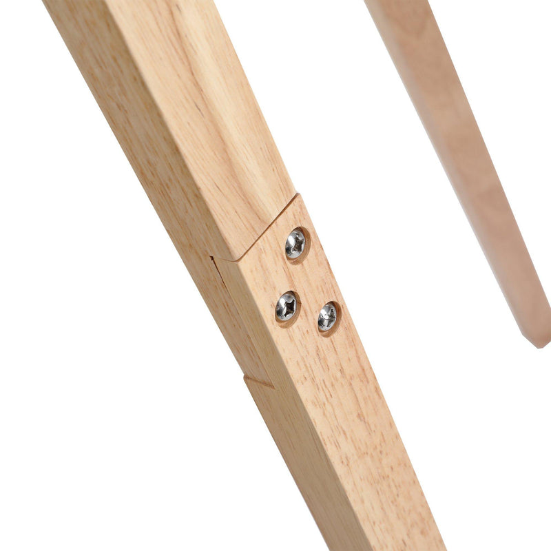 Lampada da Terra Tripode in Legno con Paralume E27 Ø45x152 cm  Beige