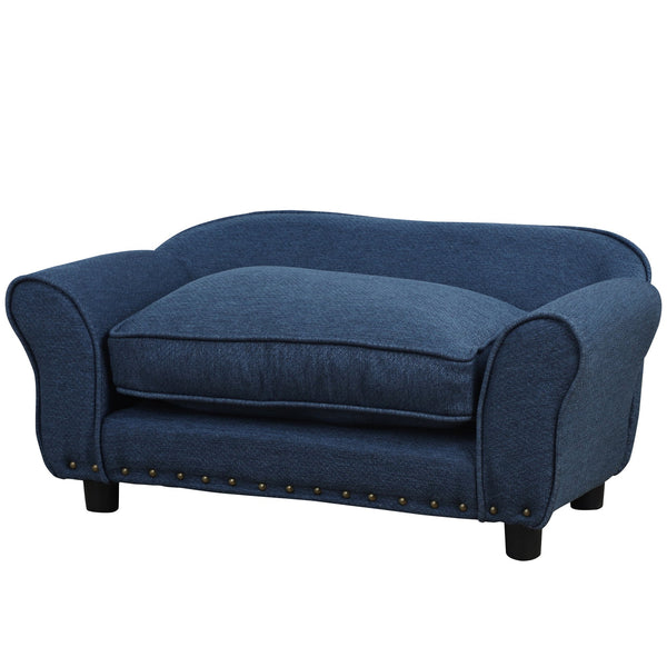sconto Schlafsofa für kleine Hunde 74x41x32,5 cm Dunkelblau