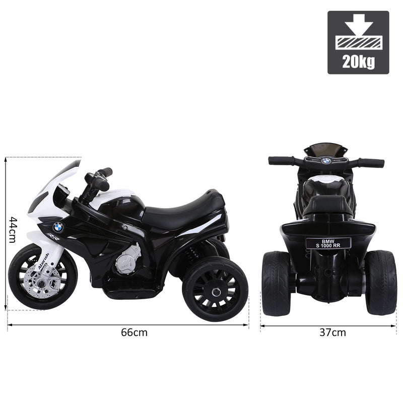 Moto Elettrica per Bambini 6V con Licenza BMW S 1000 RR Bianca
