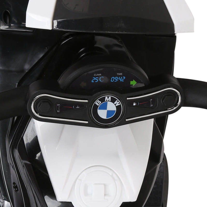 Moto Elettrica per Bambini 6V con Licenza BMW S 1000 RR Bianca