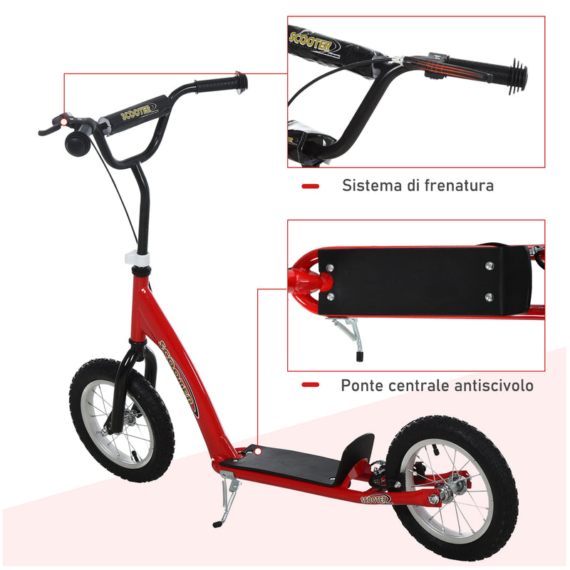 Monopattino per Bambini Ruote 12"   Rosso