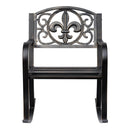 Sedia a Dondolo in Acciaio e Ghisa 60x73x85 cm  Bronzo