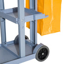 Carrello Pulizie Professionale Multiuso con Borsa 100L e Ruote   Grigio