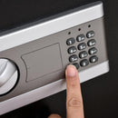 Cassaforte a Mobile Digitale a Batteria in Acciaio 38x31x42,7 cm  Nero