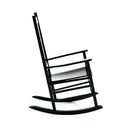 Sedia a Dondolo in Legno 69x86x115 cm  Nero