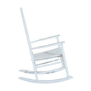 Sedia a Dondolo in Legno 69x86x115 cm  Bianco