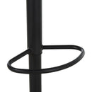 Set 2 Sgabelli da Bar Alti in Acciaio e Legno   Neri