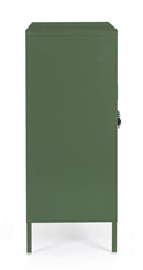 Mobile Basso 2 Ante 40x80x101,5 cm Cambridge in Acciaio Verde