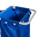 Carrello Pulizie Professionale 4 Secchi 18L/6L con Ruote   Blu e Arancione
