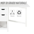 Consolle Allungabile con Cassetti 150x80x74 cm  Bianco