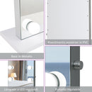 Specchio da Tavolo per Trucco con 9 Luci LED 70x50x3 cm 