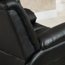 Poltrona Alzapersona Elettrica 1 Motore 96x93x105 cm  in Similpelle Nera