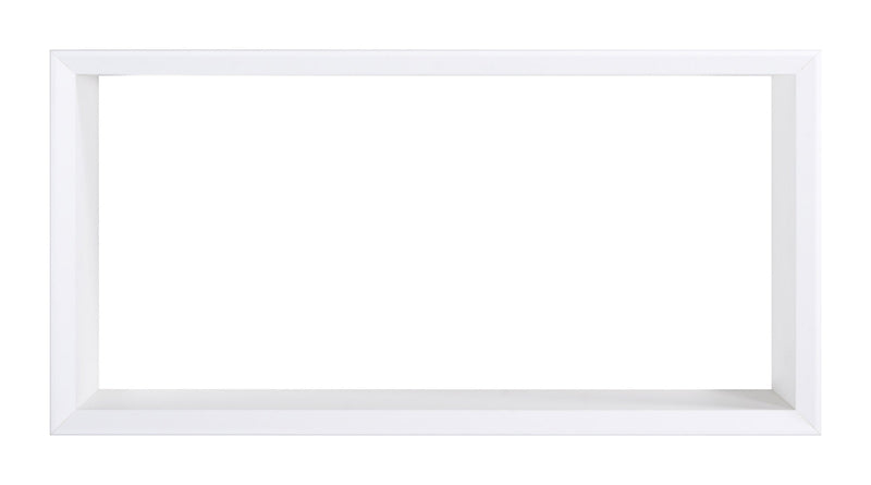 Mensola Cubo da Parete 70x35x15,5 cm in Fibra di Legno Artù Bianco