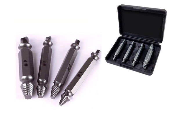 Kit mit 4 Stahlausdrehern für Schraubendreher für beschädigte Schrauben und Bolzen acquista