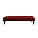 Divano Letto Prontoletto Click Clack Rivestimento in Tessuto Rosso Oliver
