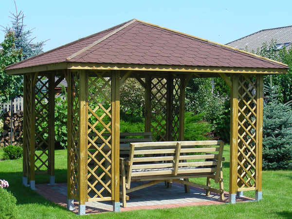Gartenpavillon 3,45x3,45m in Holz prezzo