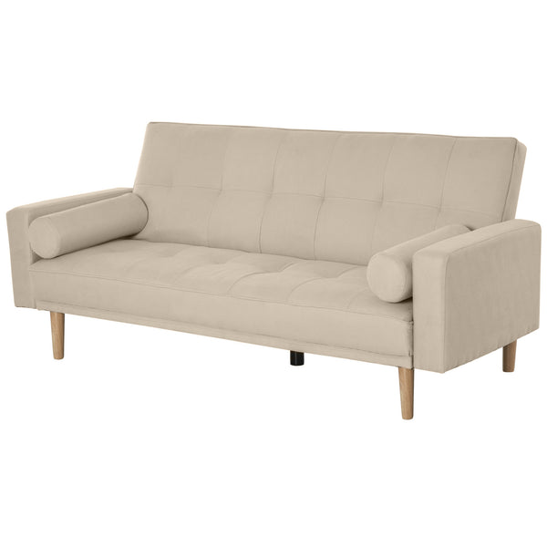 3-Sitzer Schlafsofa 186 x 84 x 85 cm in beigem Stoff acquista