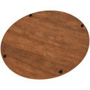 Tavolino Rotonto da Caffè Ø60x40 cm con Vano Contenitore 